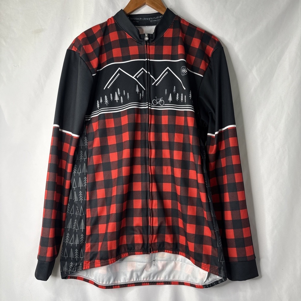 Aero Tech Designs Custom Men's 2XL Long Sleeve Sprint Bicycle Bike Cycling Shirt